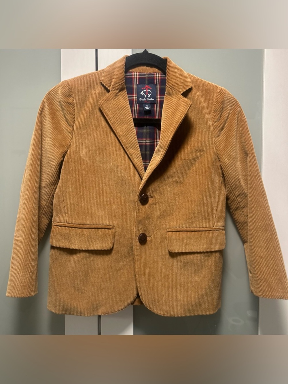 Brooks Brothers Boys Corduroy Classic Sport Blazer Two Buttons Size Small